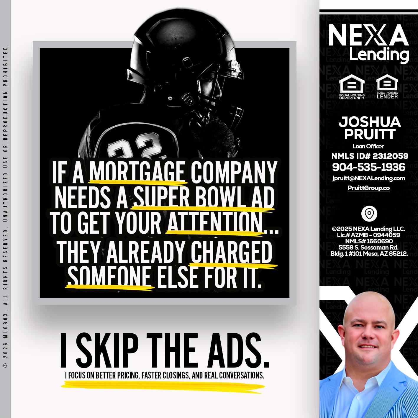 if a mortgage ad - Joshua Pruitt -Loan Officer