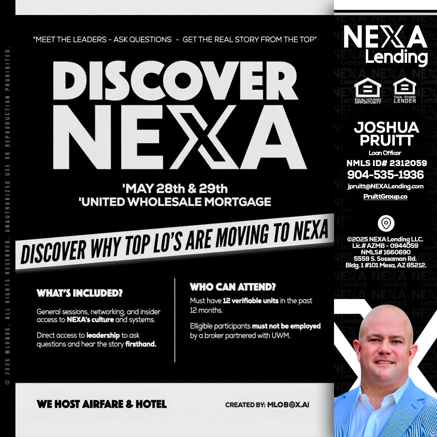 DISCOVER NEXA - Joshua Pruitt -Loan Officer