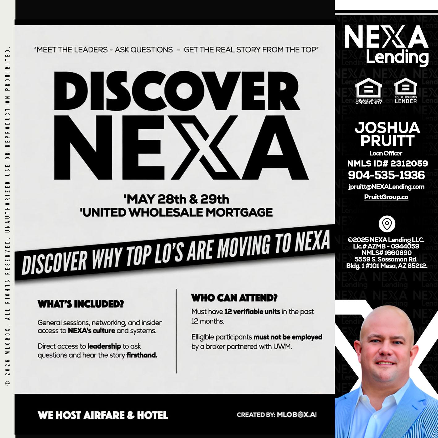 DISCOVER NEXA - Joshua Pruitt -Loan Officer