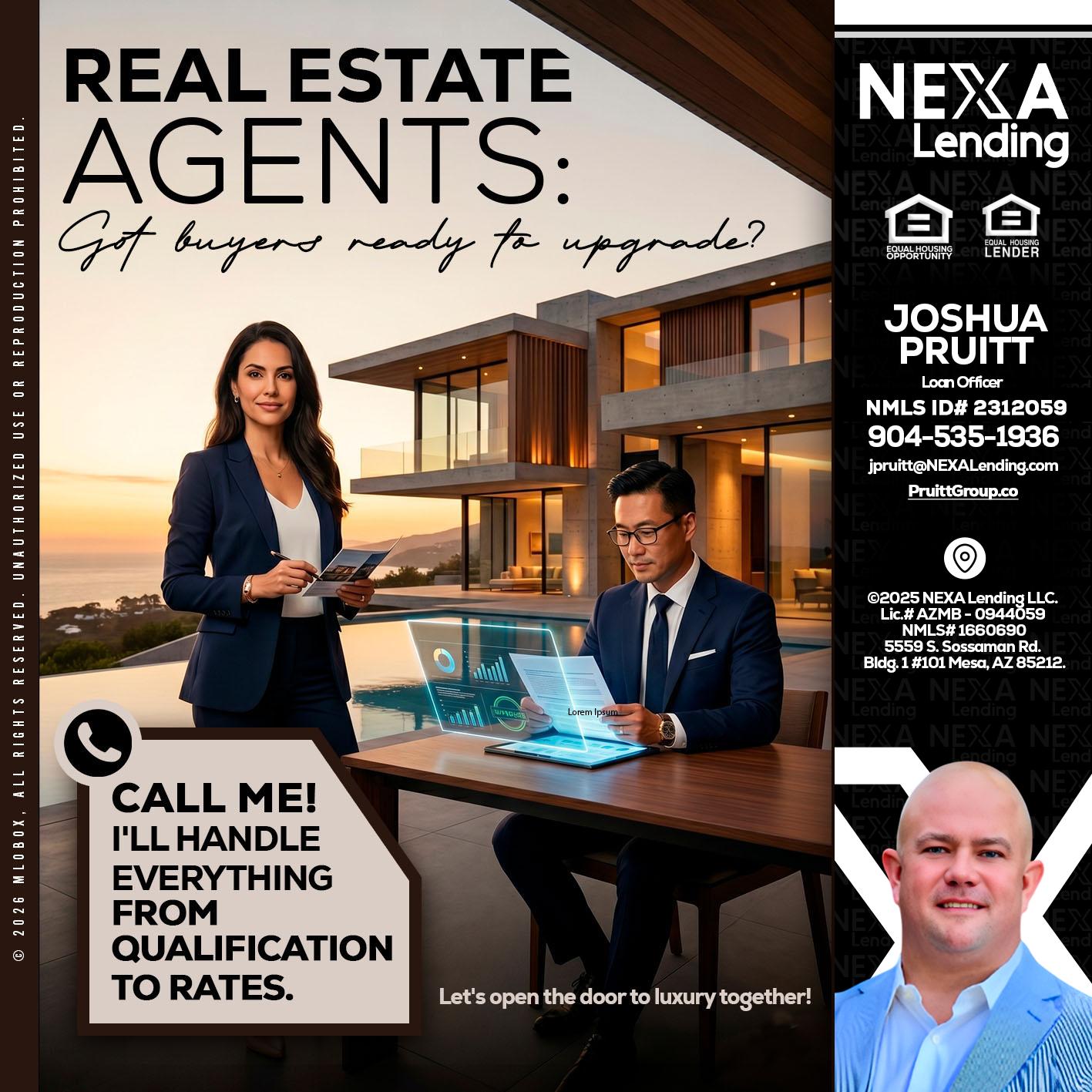 REAL ESTATE AGENTS - Joshua Pruitt -Loan Officer