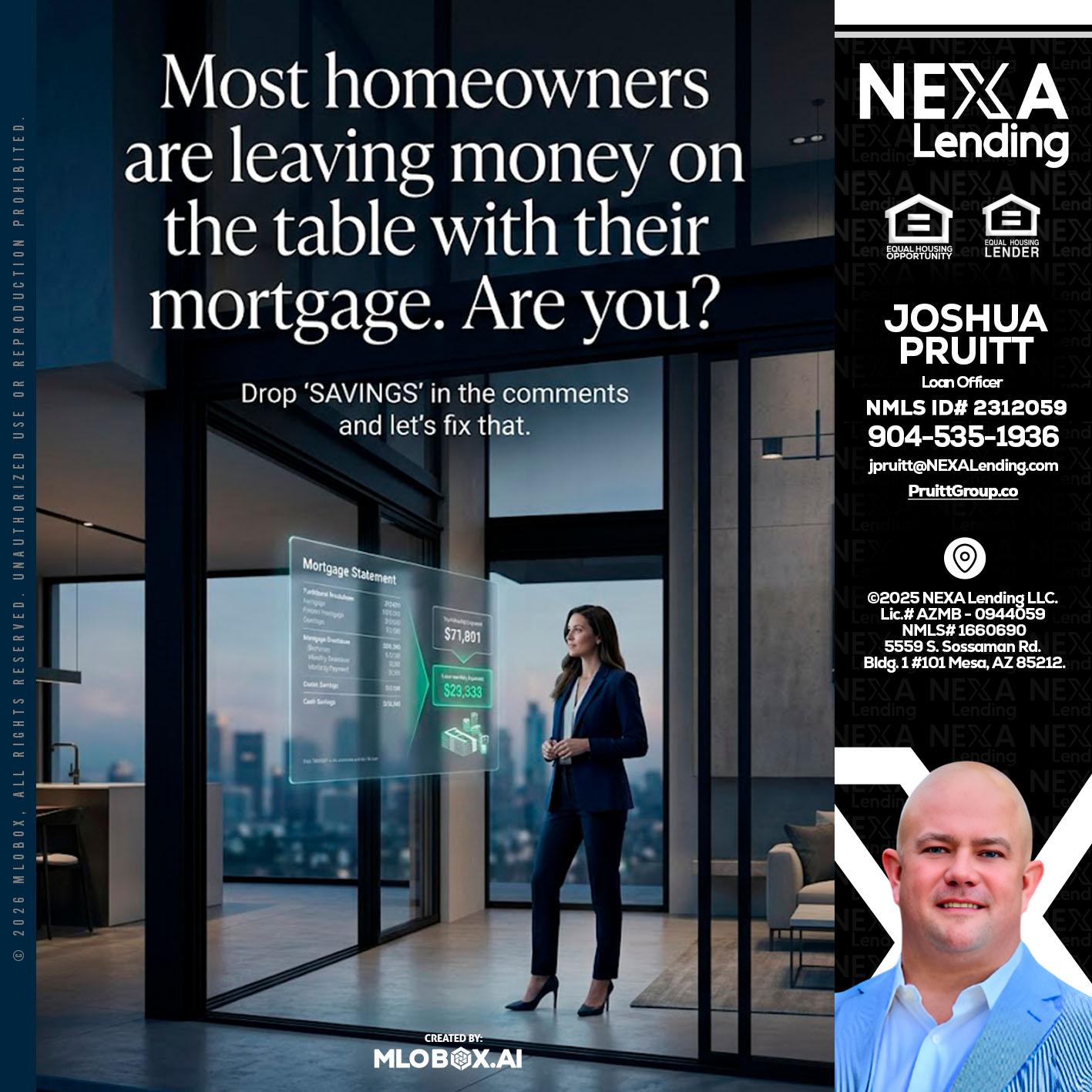 MOST OWNERS - Joshua Pruitt -Loan Officer