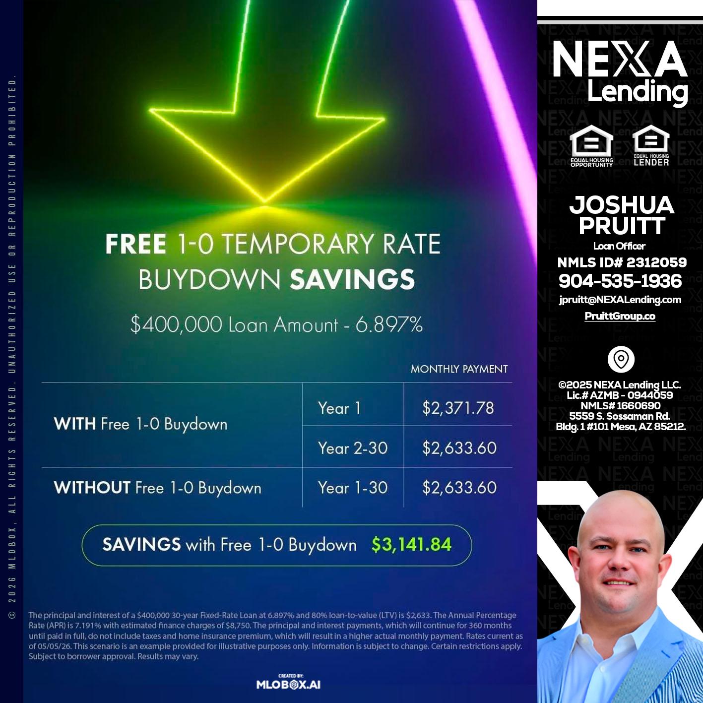 BUYDOWN - Joshua Pruitt -Loan Officer