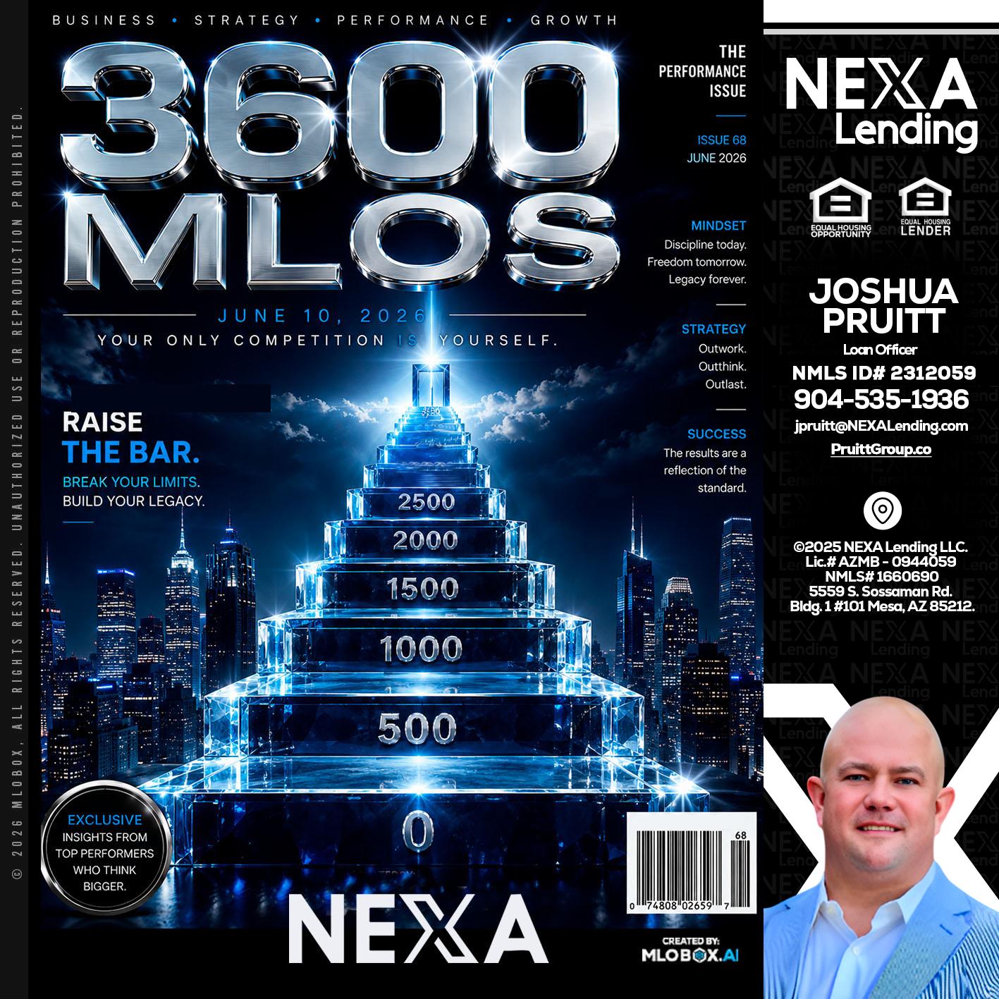 3600 MLOs - Joshua Pruitt -Loan Officer