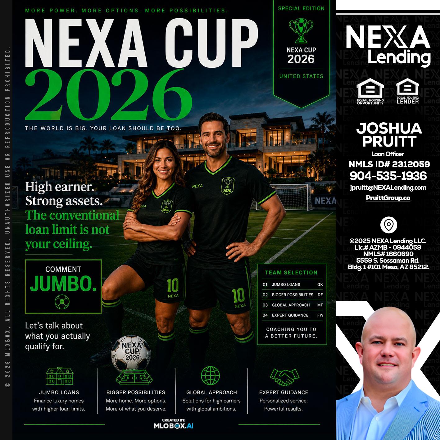 NEXA CUP 2026 - Joshua Pruitt -Loan Officer